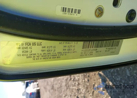 2018 Dodge Challenger R/T z USA, uszkodzony, nr VIN 2C3CDZBT3JH294394